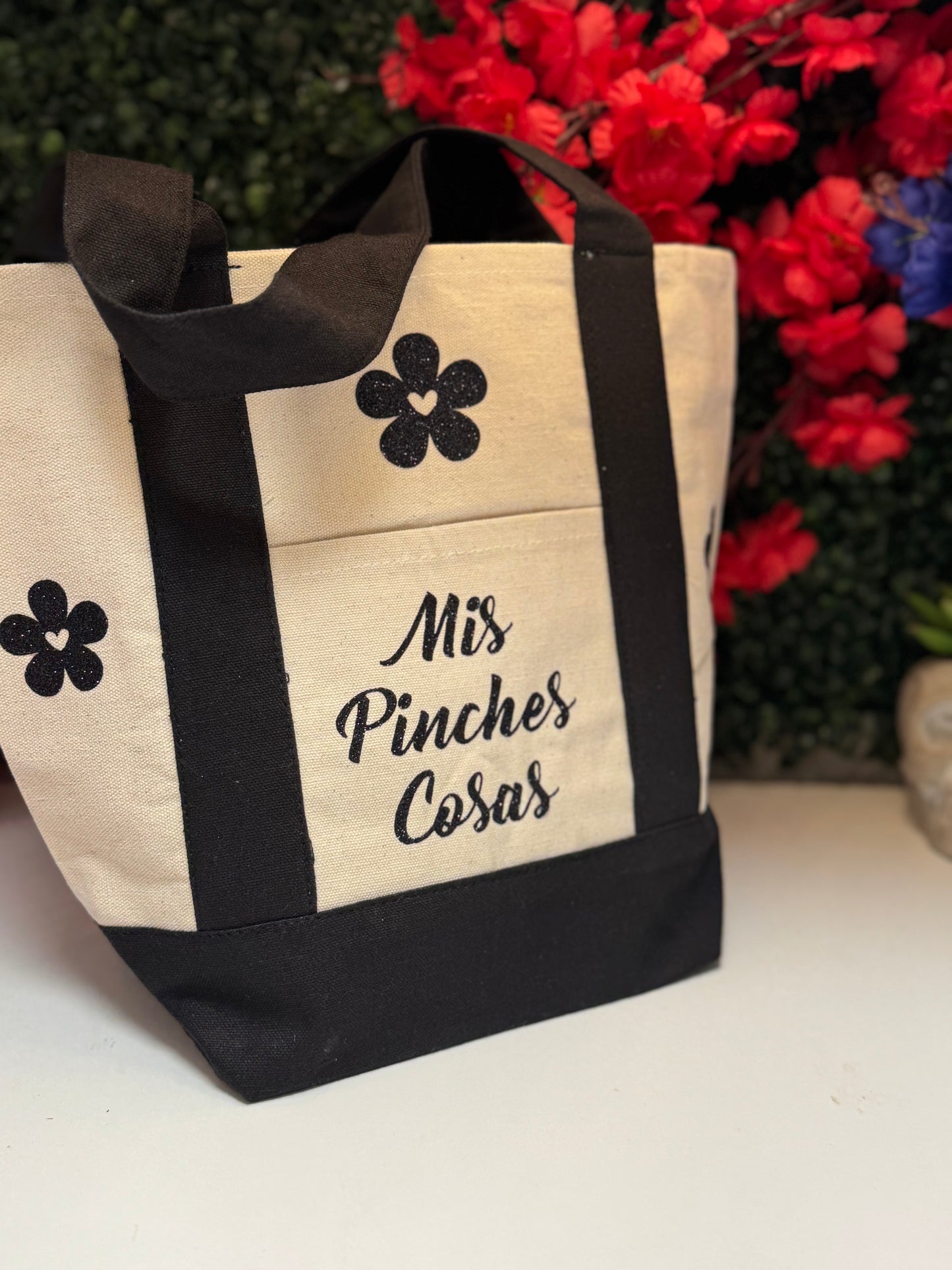 Mis pinches cosas tote bag
