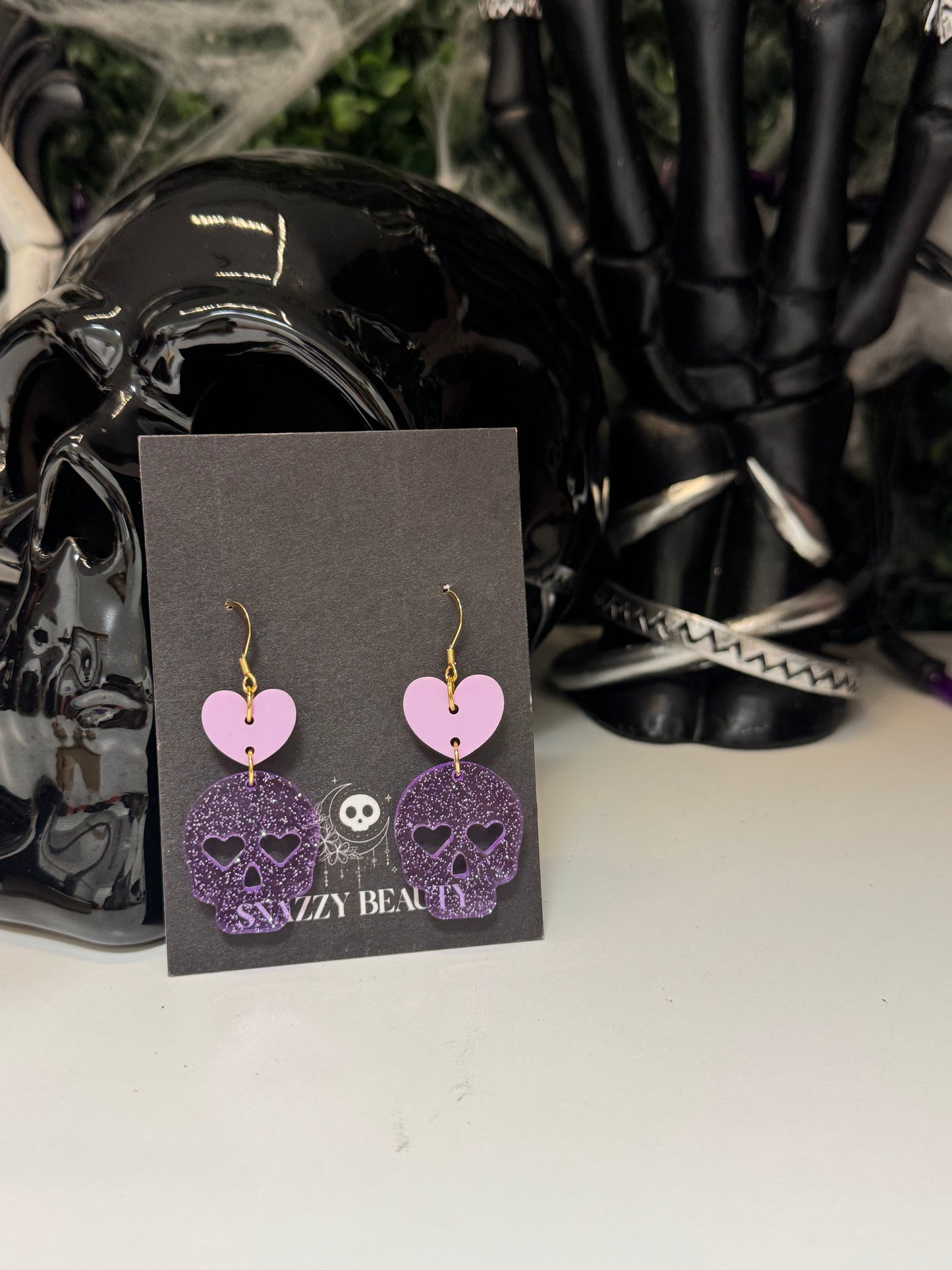 Glitter skulls