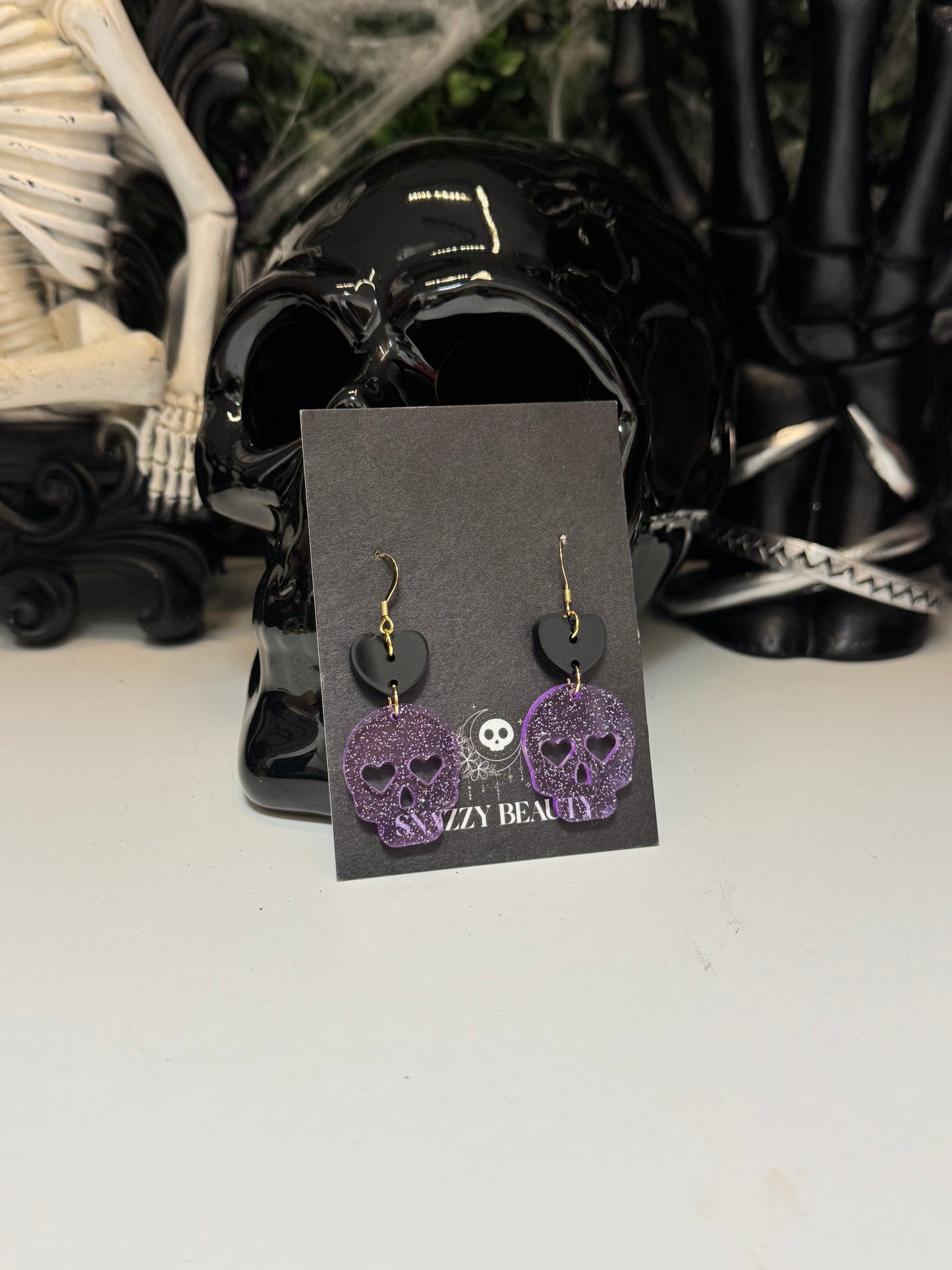 Glitter skulls