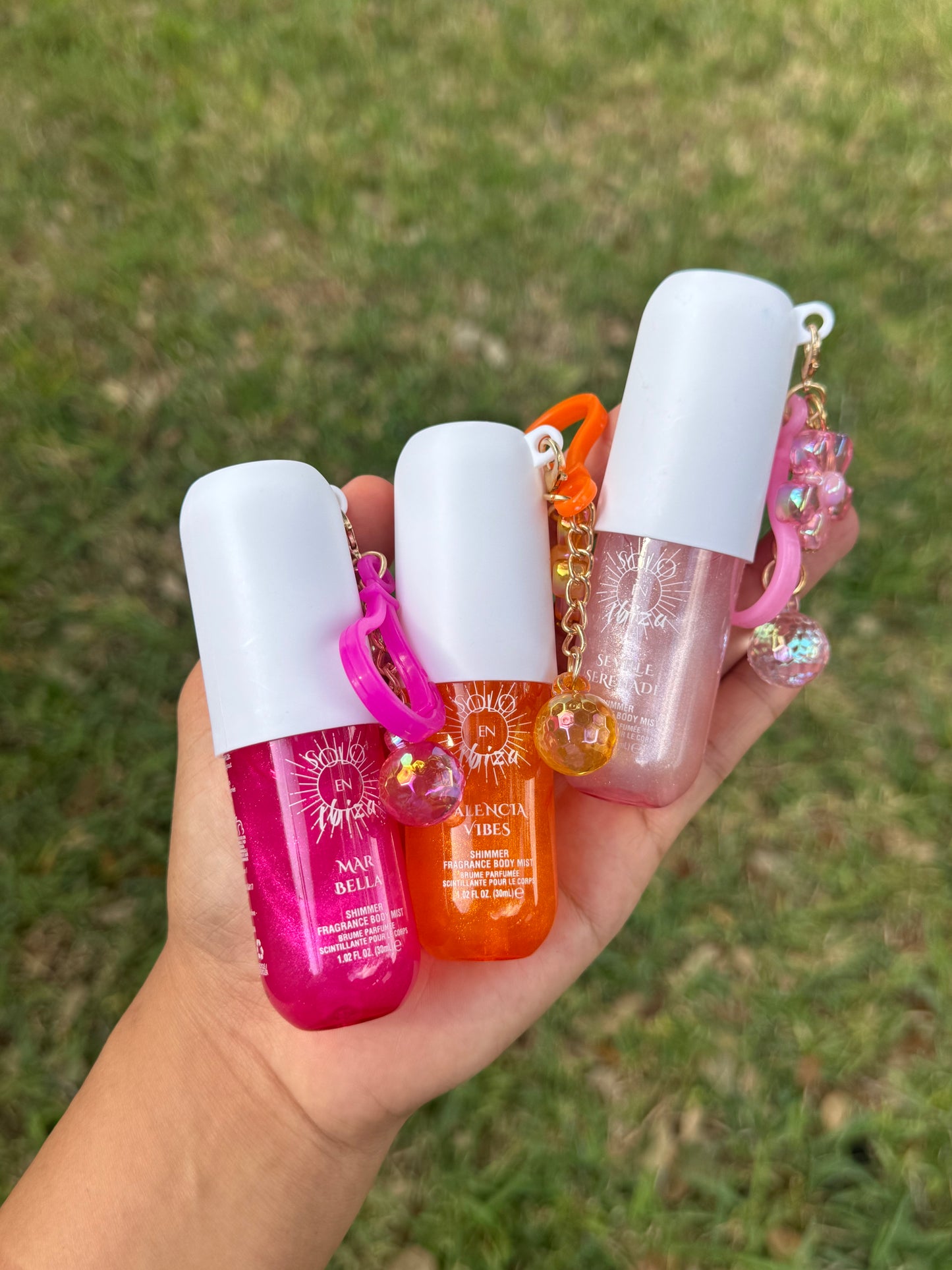 Shimmer fragrance body mist