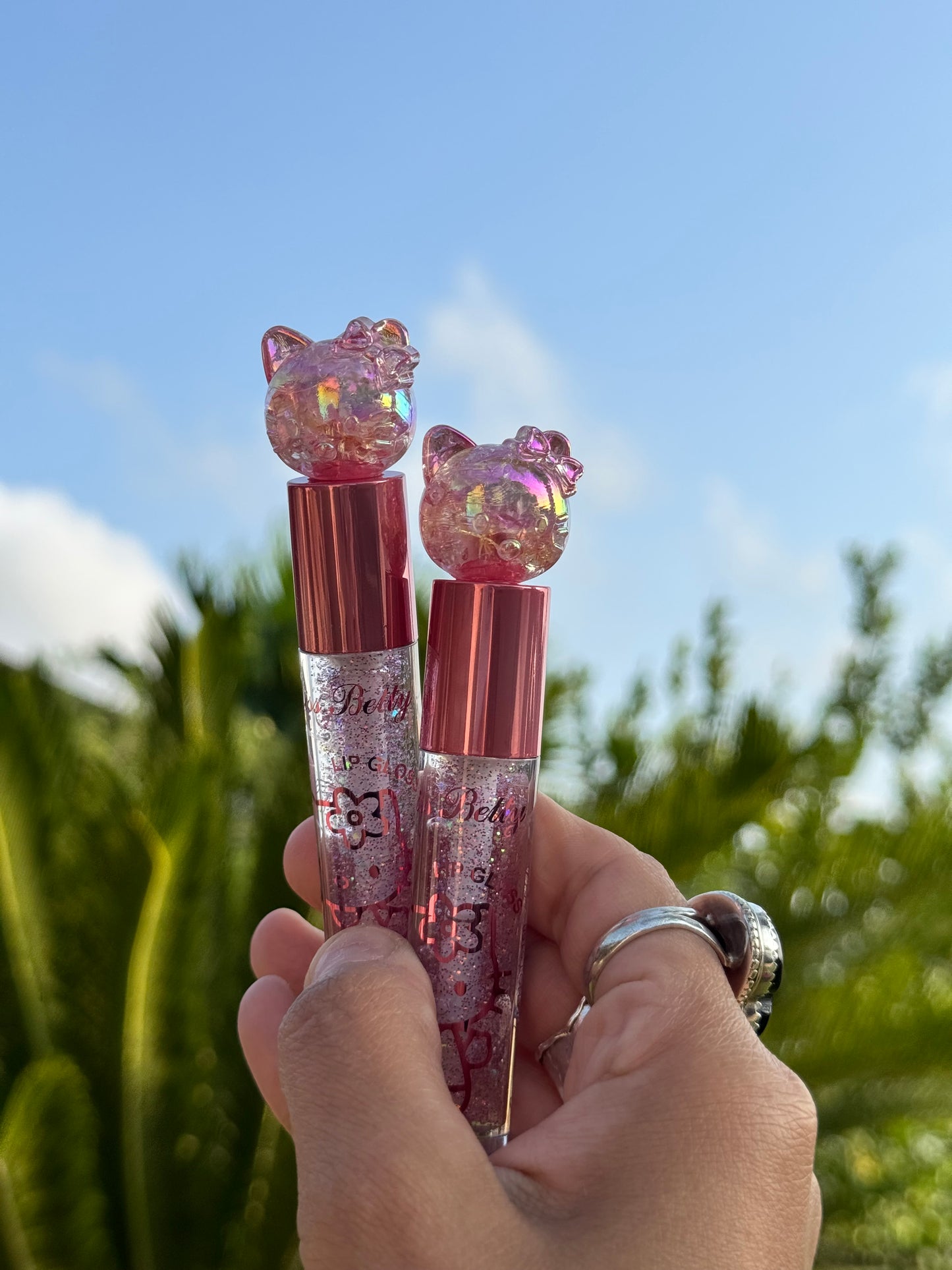 HK sparkle lipgloss