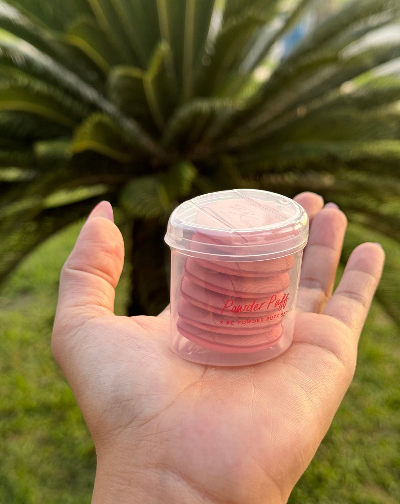 Mini finger powder puffs