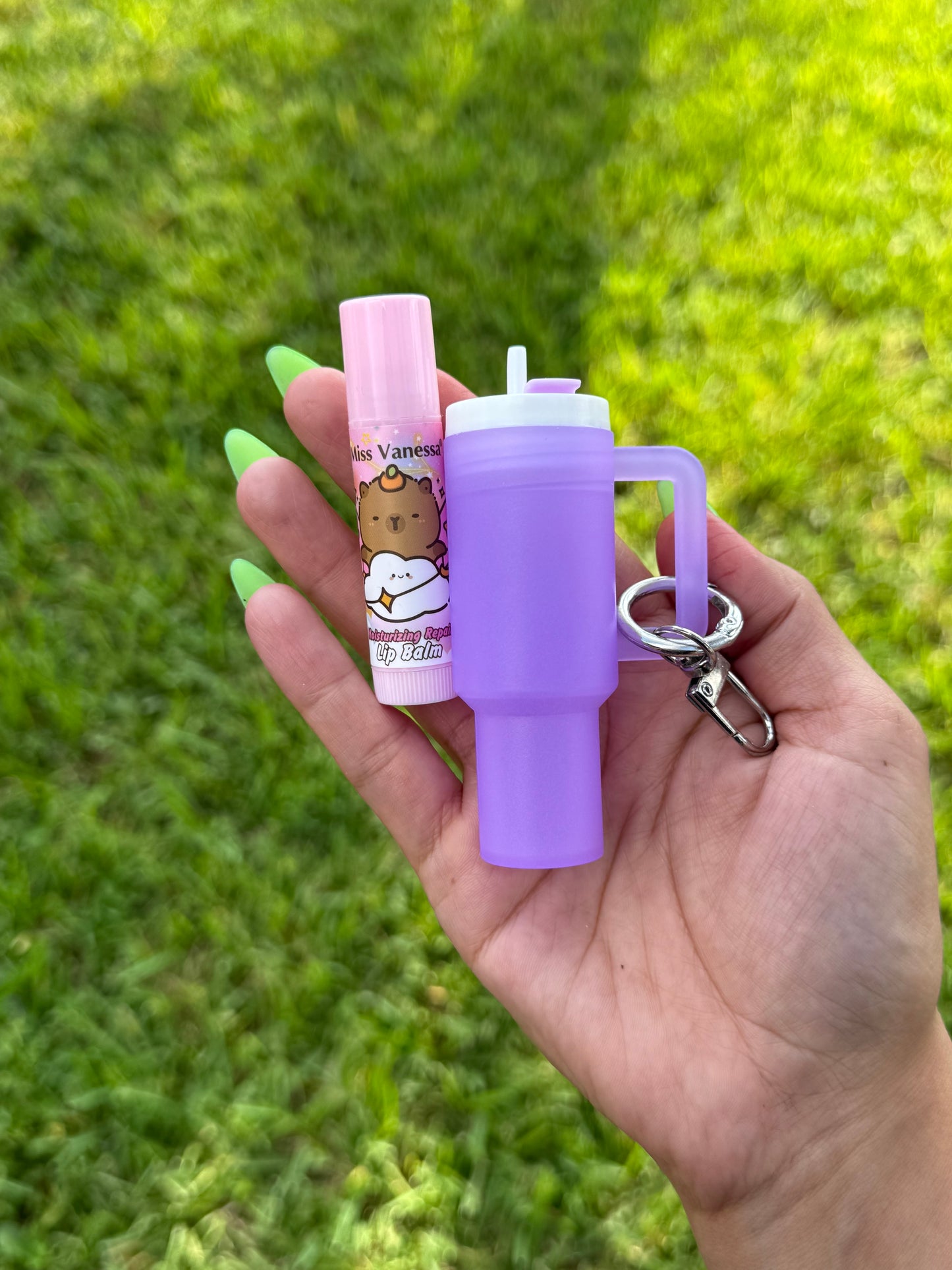 Mini lip balm tumblers