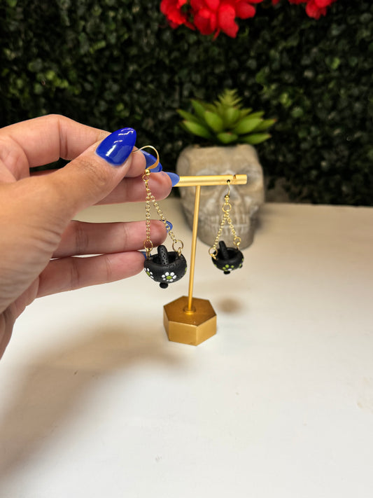 Molcajete dangle earrings
