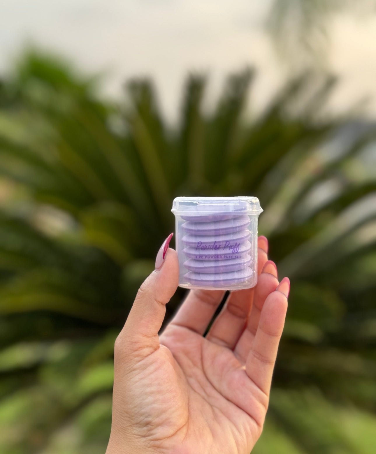 Mini finger powder puffs