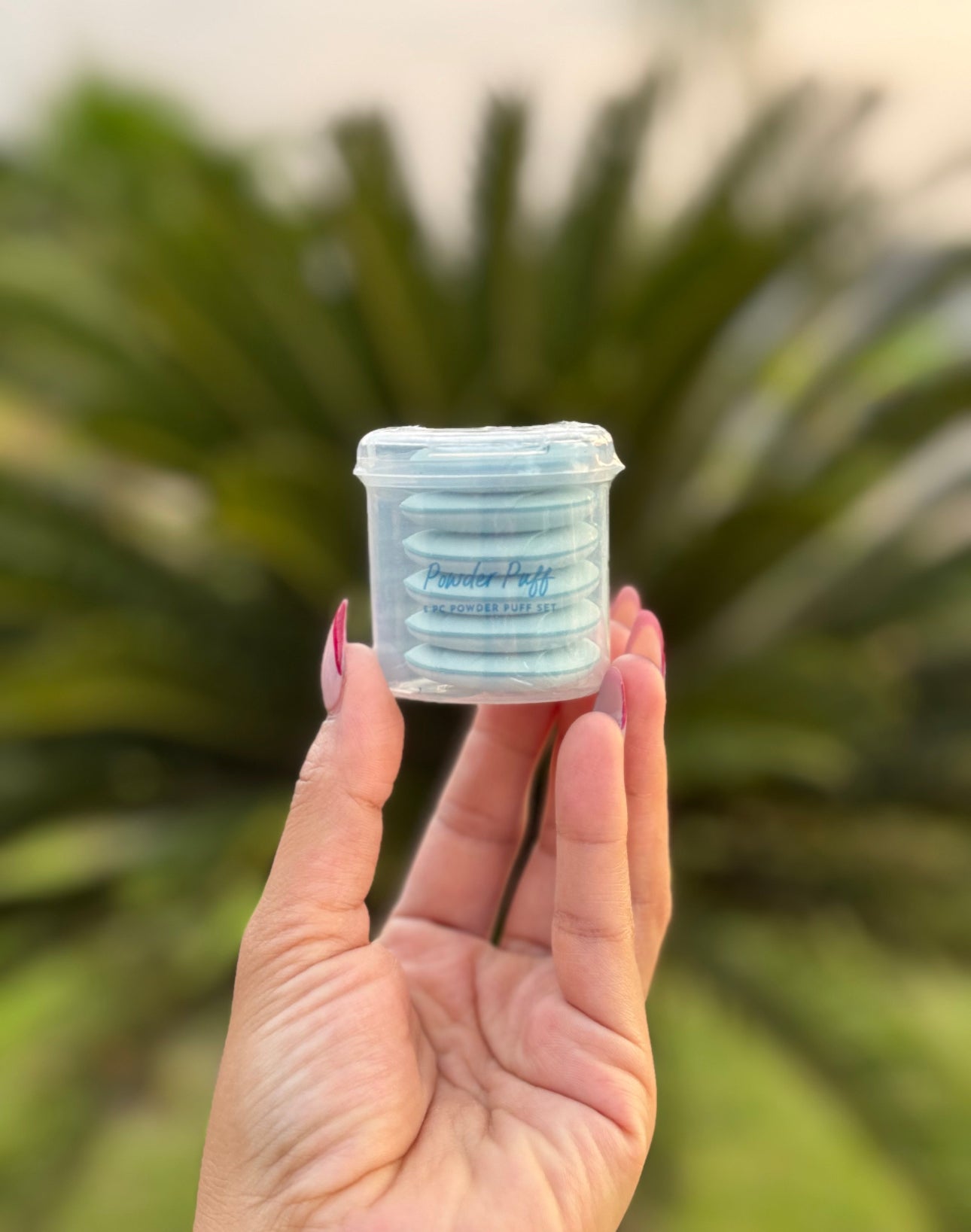 Mini finger powder puffs