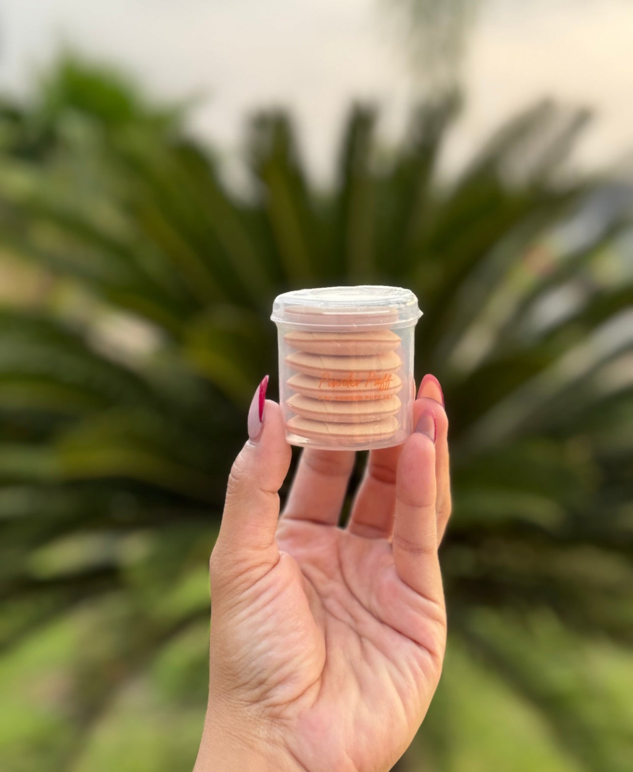 Mini finger powder puffs