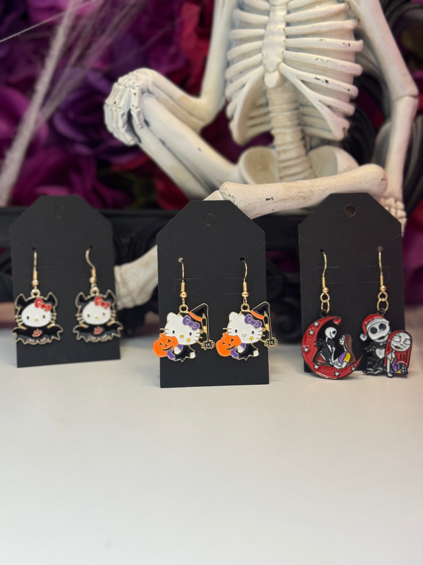 Halloween charm earrings