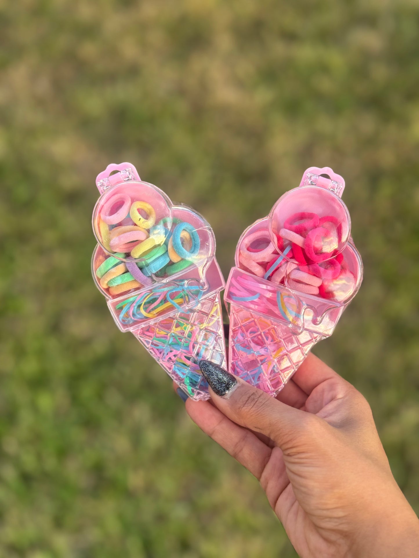 Mini hair tie accessories