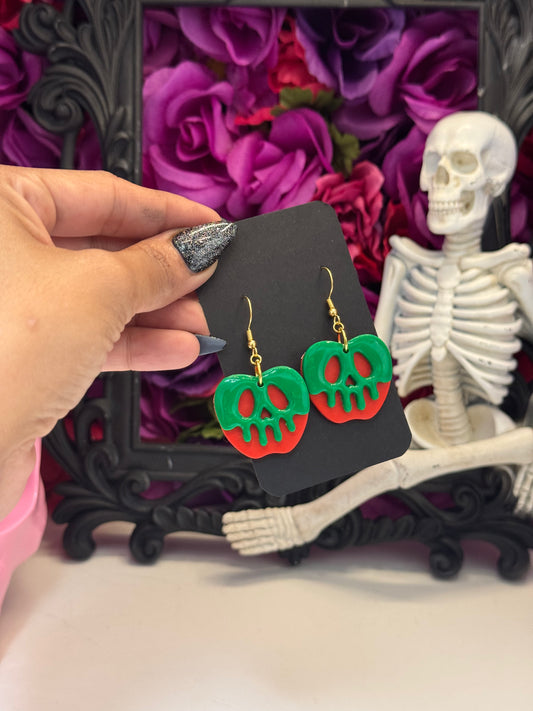 Poison apple earrings