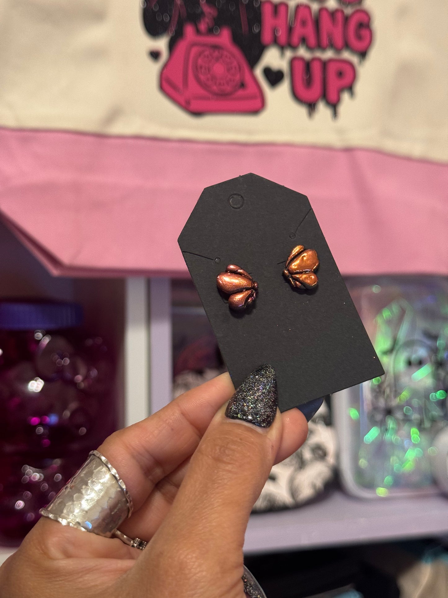 Butterfly stud