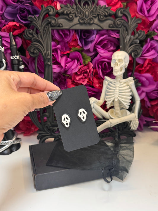 Ghost face studs