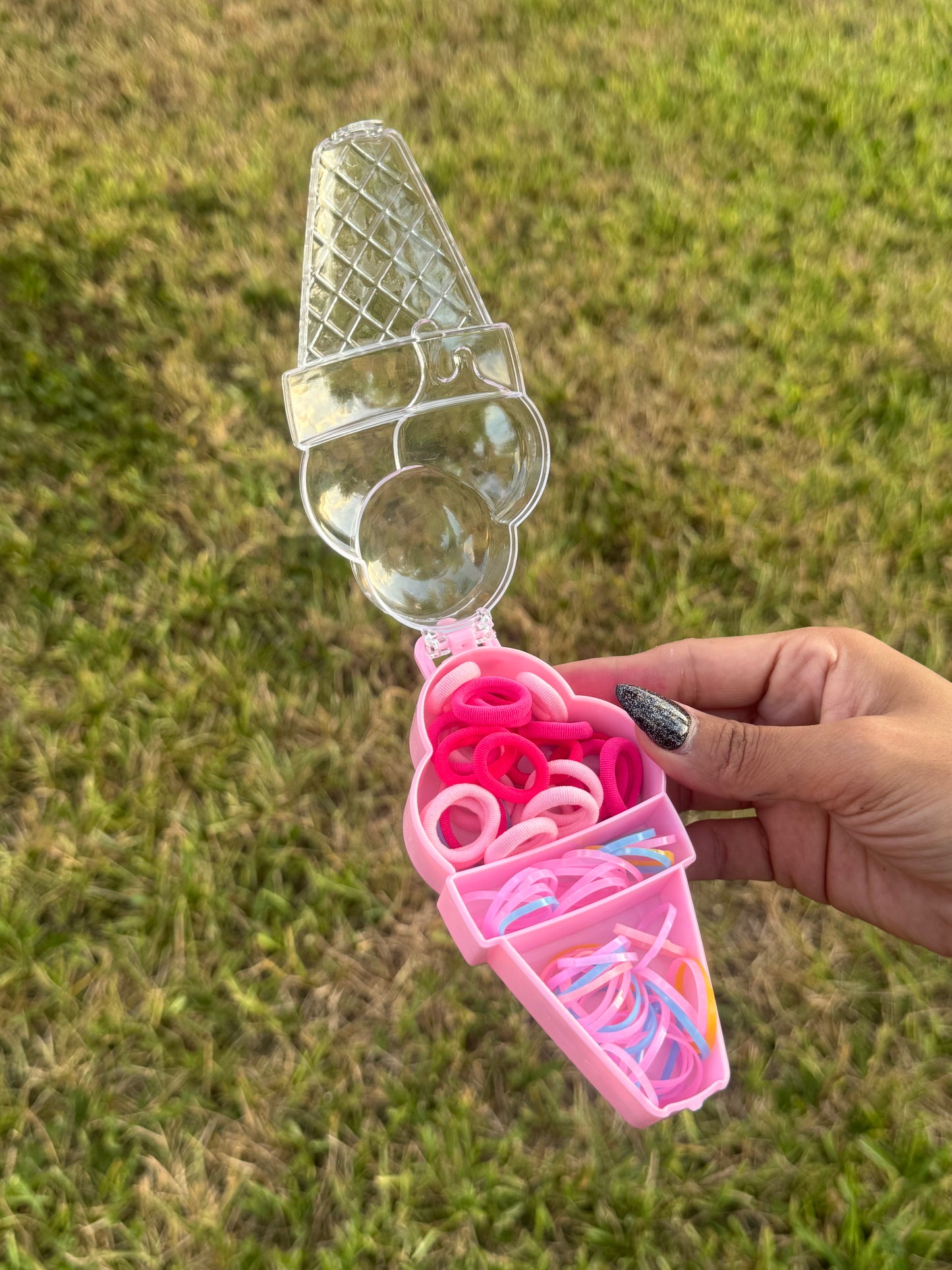 Mini hair tie accessories