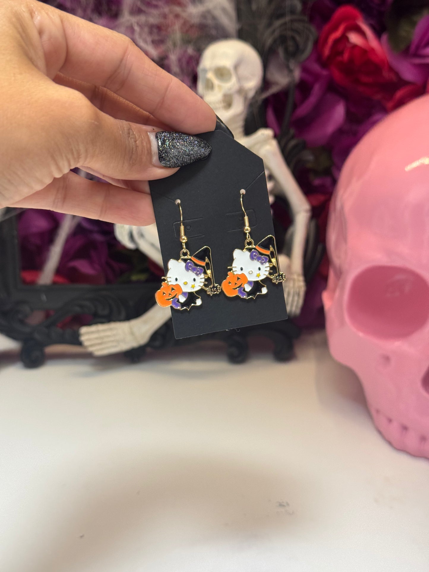 Halloween charm earrings