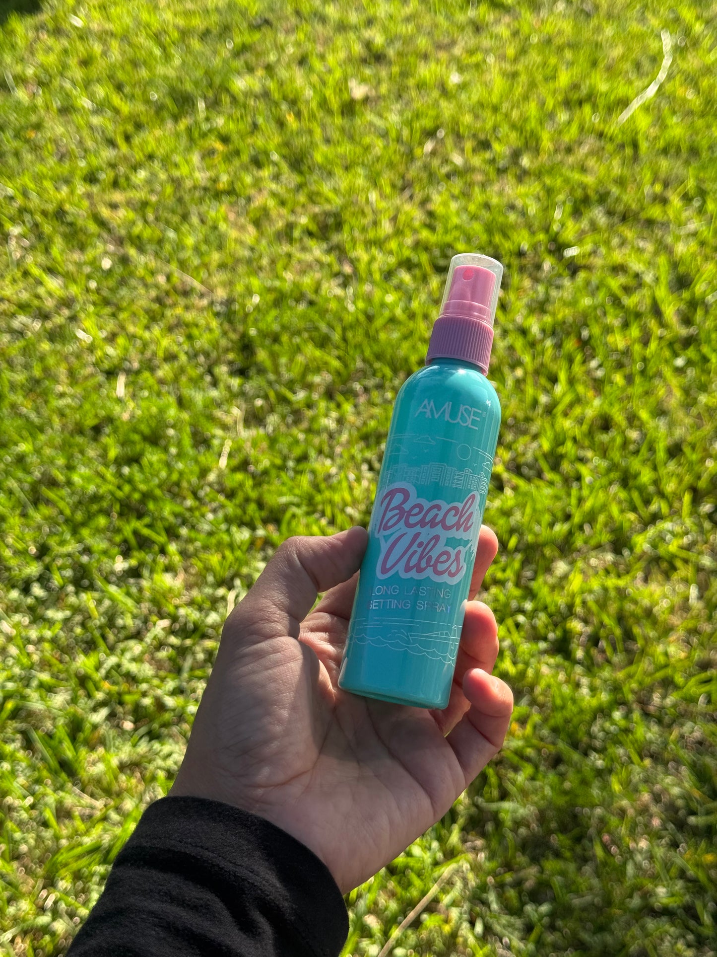 Beach vibes setting spray