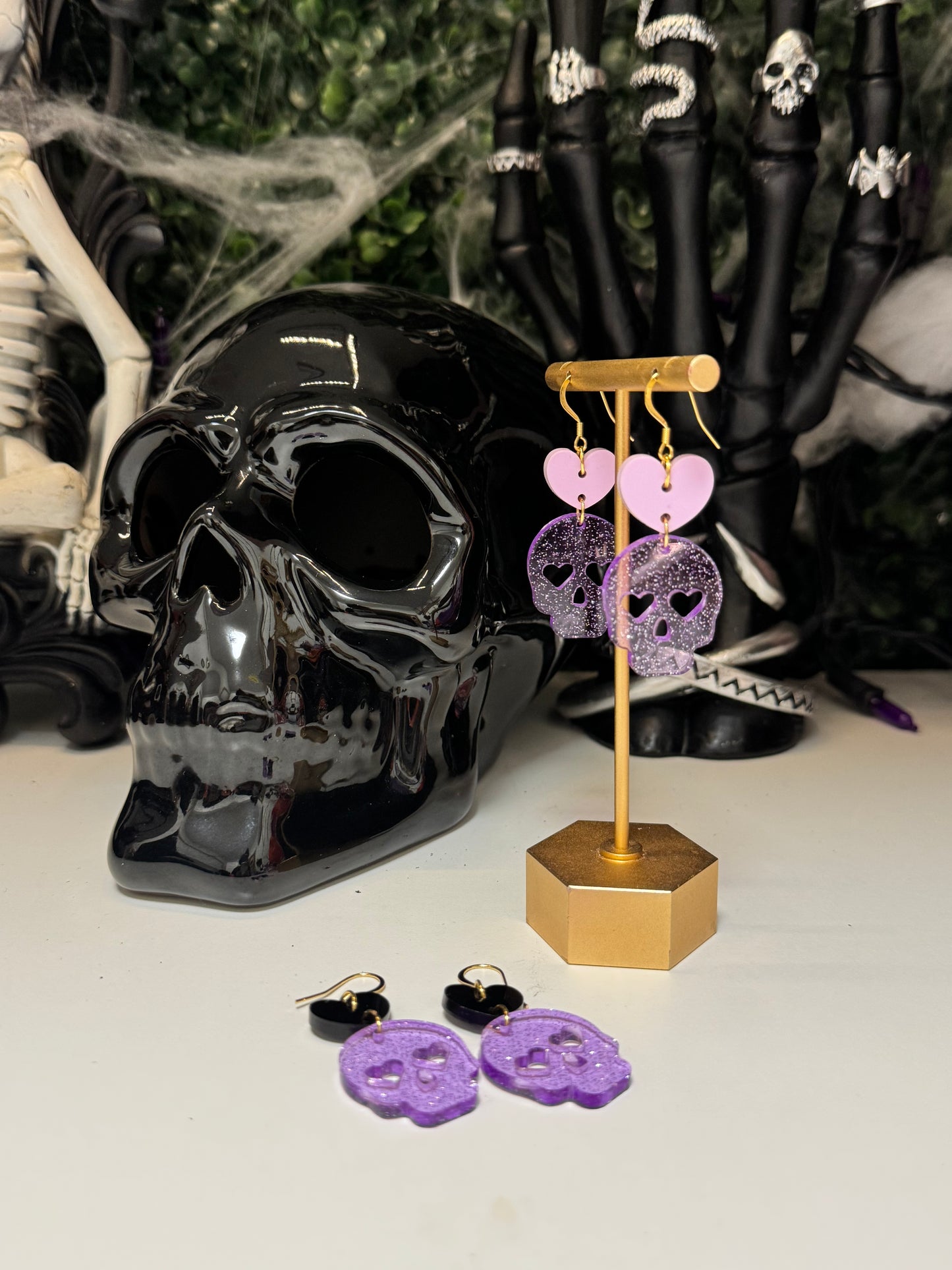 Glitter skulls