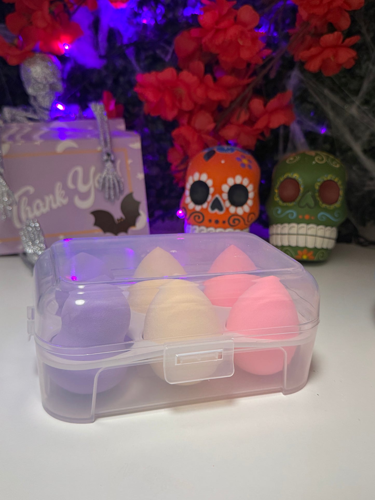 Personalized beauty blender basket