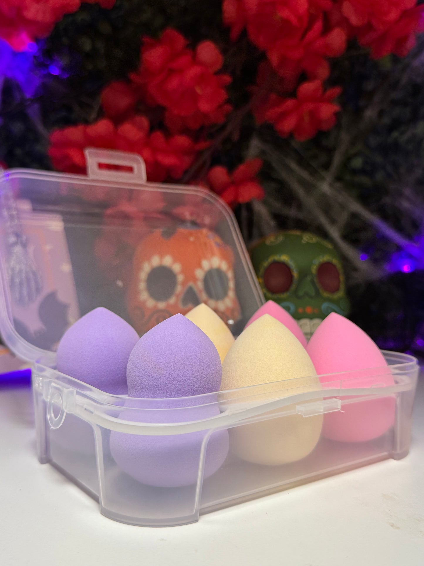 Personalized beauty blender basket