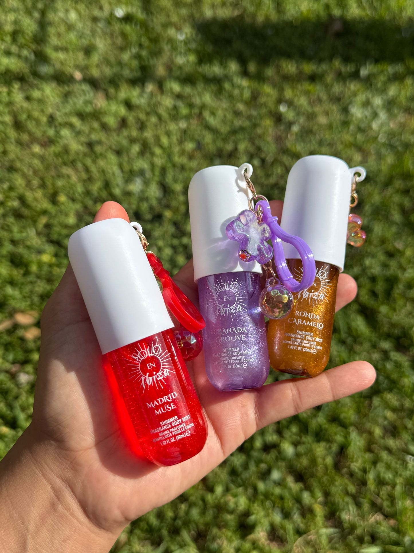 Shimmer fragrance body mist