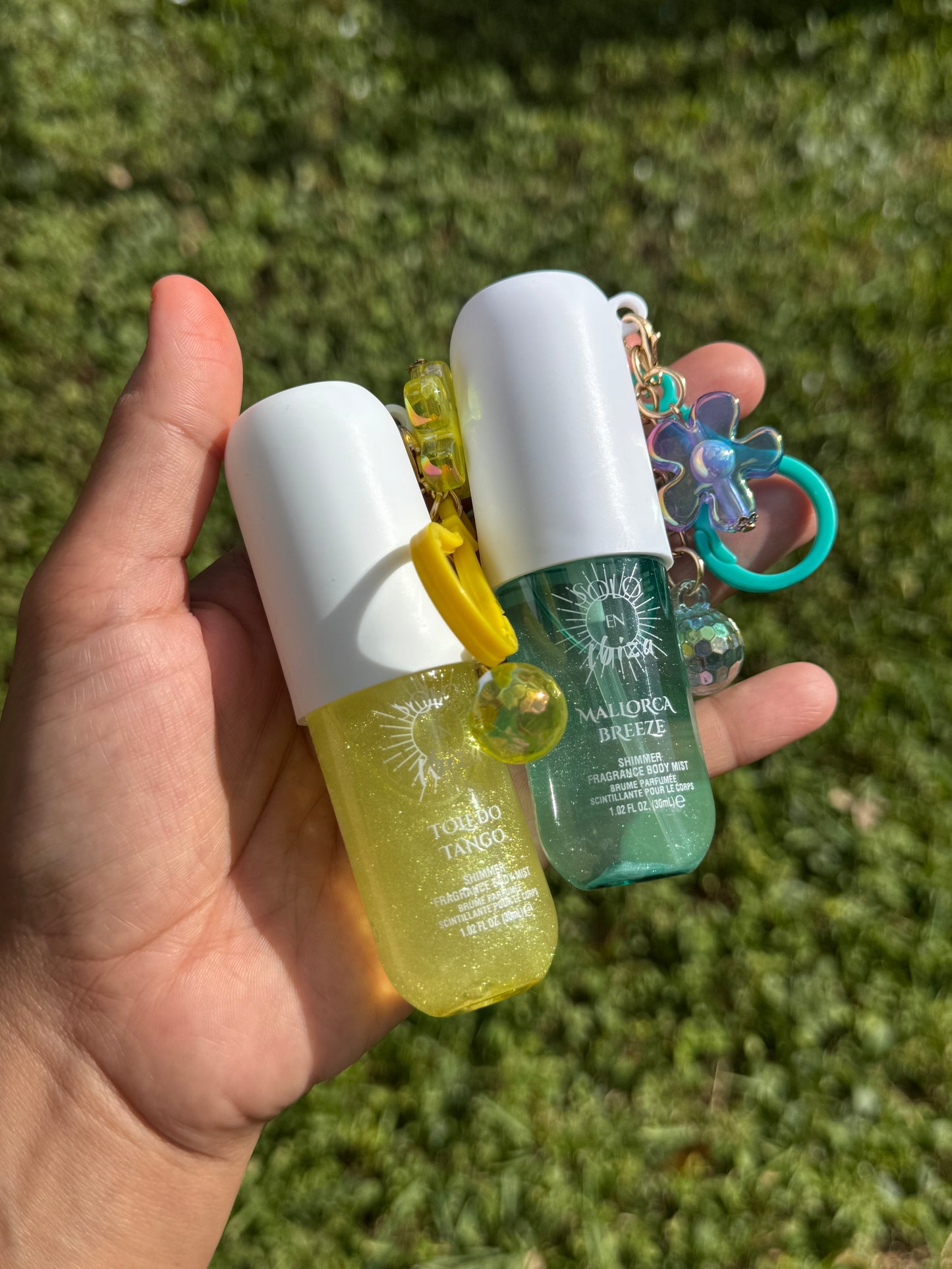 Shimmer fragrance body mist