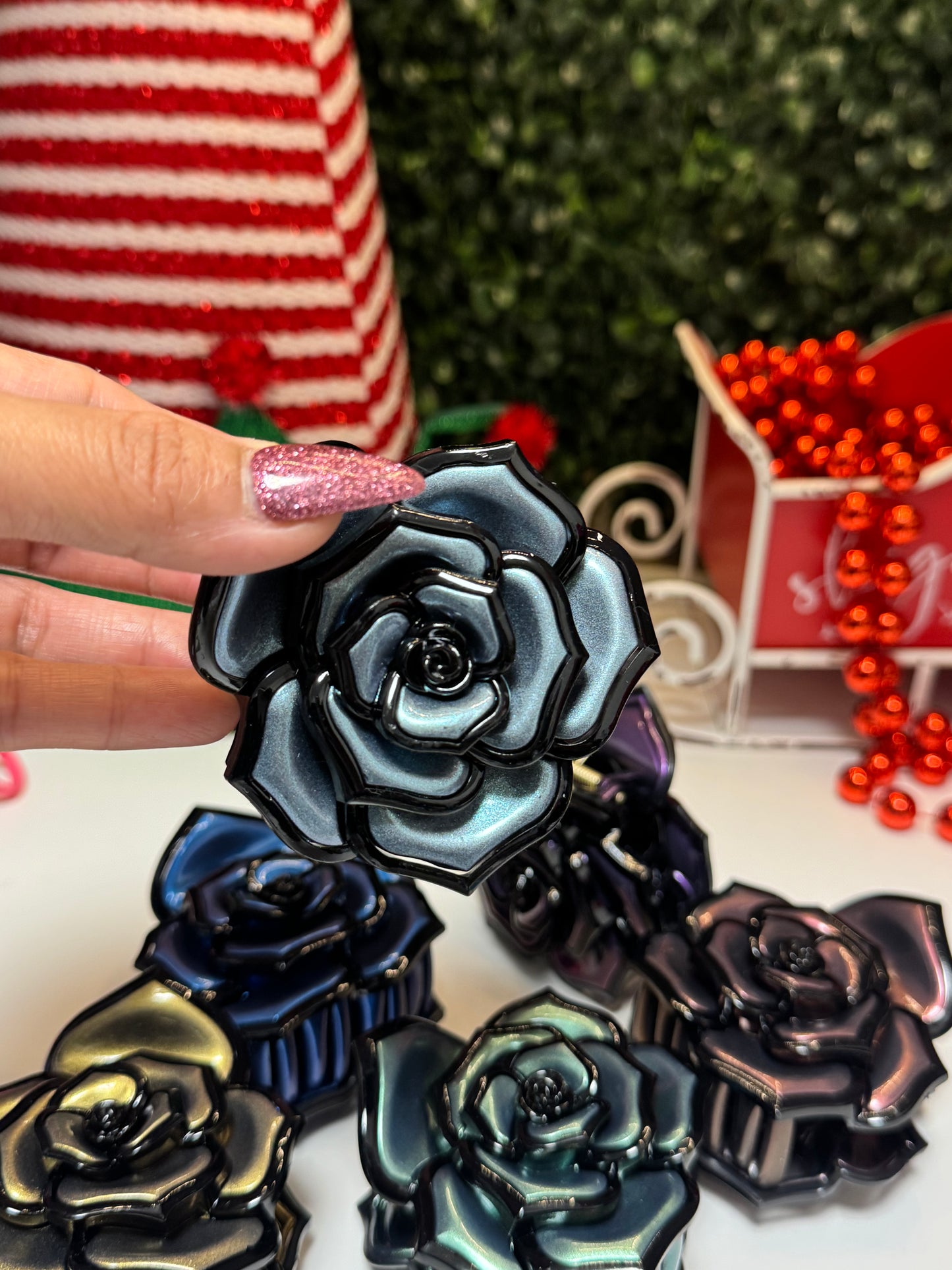 Flower hair clip