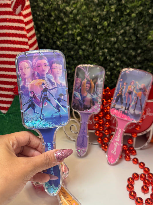 K pop hair brushes