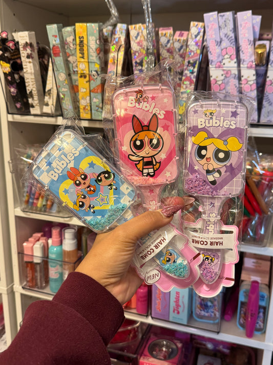 Powerpuff hair brush
