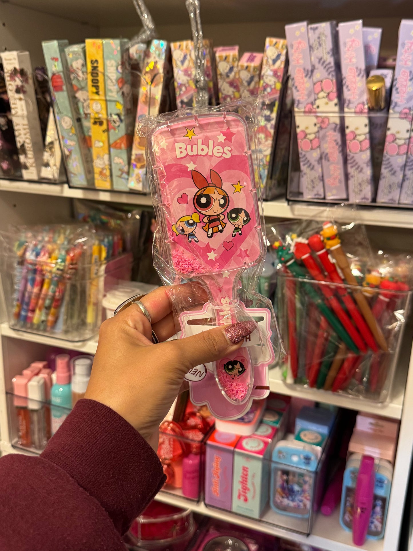 Powerpuff hair brush