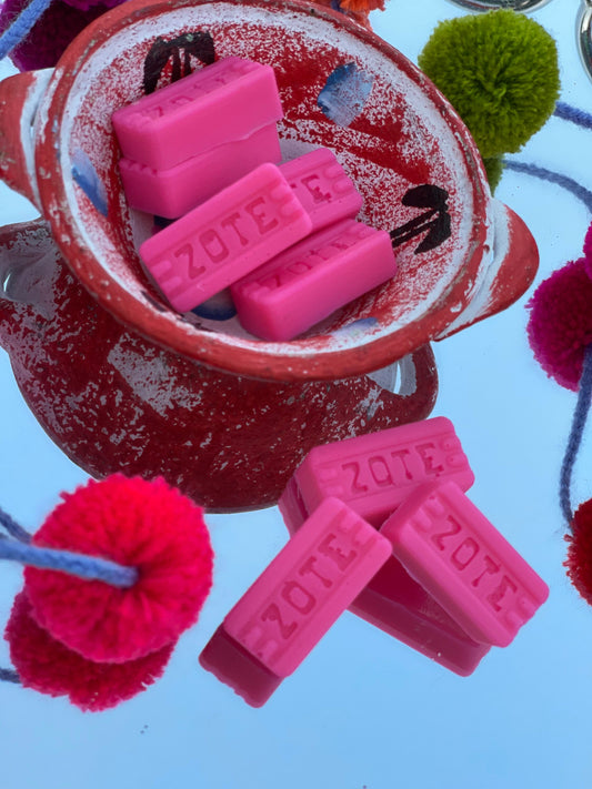 Mini zote soaps and clay container