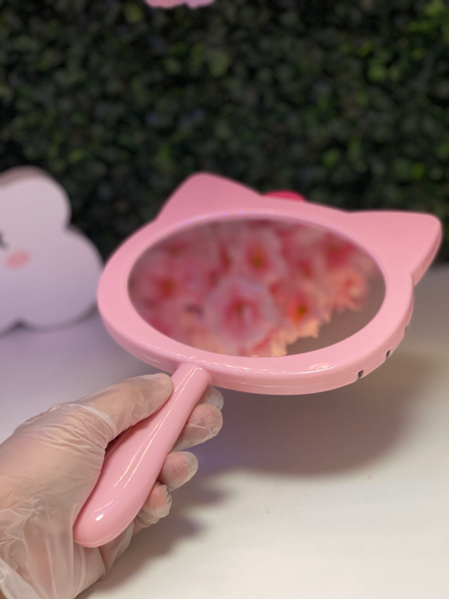 Hello kitty hand mirror
